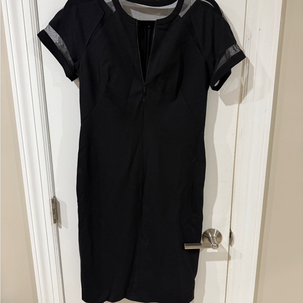 Lafayette 148 New York Black Midi Dress